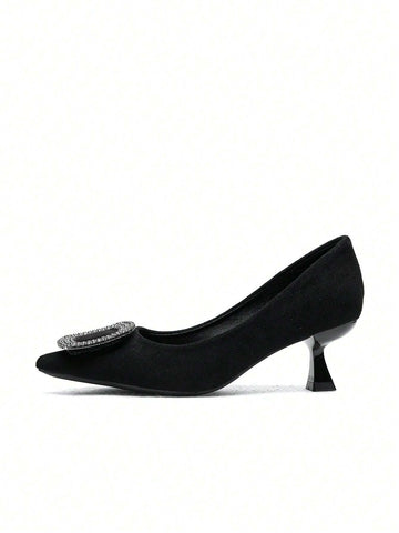 New Shallow Mouth Women Rhinestone Pumps,