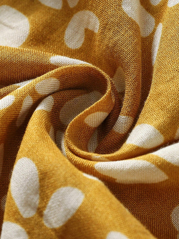 New Spring & Autumn Ditsy Floral Elegant Long Sleeve Blouse Top For Women