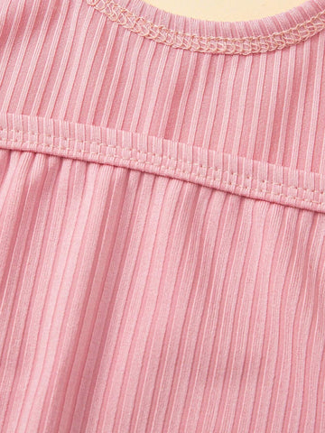 New Style Girl Slim Fit Halter Neck Knit Ribbed Ice Silk Dress