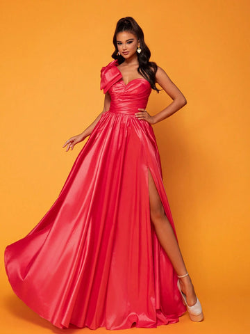 New Style Strapless Sexy And Unique Sleeve Design Evening Dress For Formal Occasions