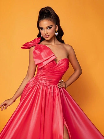 New Style Strapless Sexy And Unique Sleeve Design Evening Dress For Formal Occasions