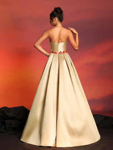 New Style Strapless Sexy & Elegant Evening Party Dress