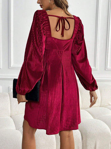 New Year/Christmas Style Long Sleeve Women's Dress