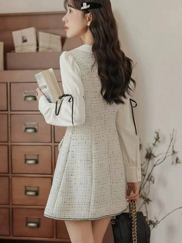 New Year/Valentine's Day Women Elegant Chic Party Long Sleeve Vintage Dress