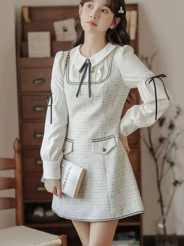 New Year/Valentine's Day Women Elegant Chic Party Long Sleeve Vintage Dress
