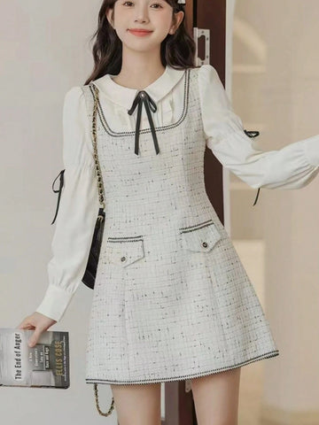 New Year/Valentine's Day Women Elegant Chic Party Long Sleeve Vintage Dress