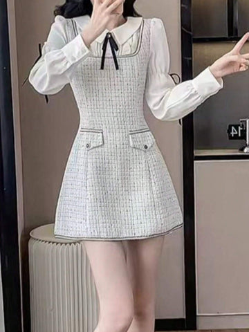 New Year/Valentine's Day Women Elegant Chic Party Long Sleeve Vintage Dress