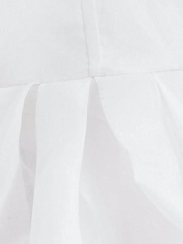 Off Shoulder Puff Sleeve Wedding Dress