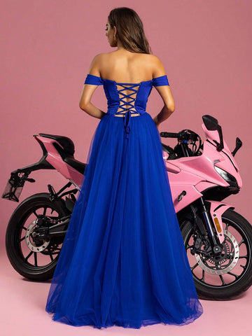 VIPGIRL Upscale Evening Dress Sexy Elegant One-Shoulder Formal Dress Luxury Adult Ceremony Dress Fashion Show Dress