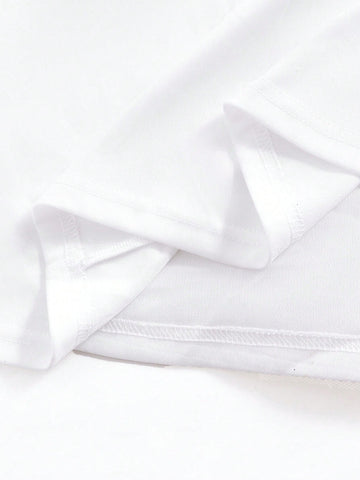 Off Shoulder Ruffle Trim Mesh Wedding Dress