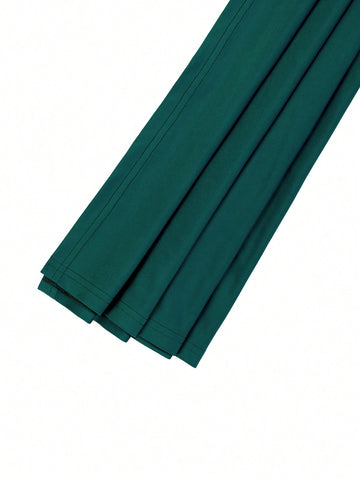 Off Shoulder Side Draped Split Thigh Formal Dress