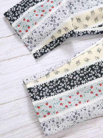 One Piece Children Jumpsuit For Summer New Fashion Girls Sling Romper Baby Wide Leg Pants With Floral Print