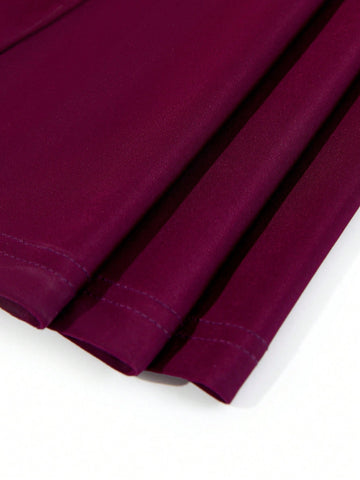 One Shoulder Ruched Wrap Hem Formal Bridesmaid Dress