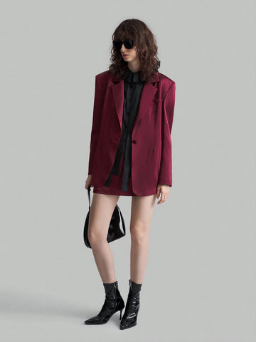 Ontre Black Ruffle Trim Semi-Sheer Slim Fit Office Elegant Blouse