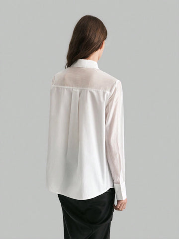 Women's Elegant Bow-Tie Blouse, Spring Autumn
