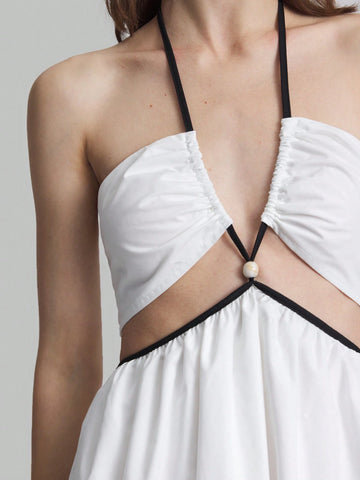 Ontre Women's Sexy Hollow-Out Backless Dress For Summer
