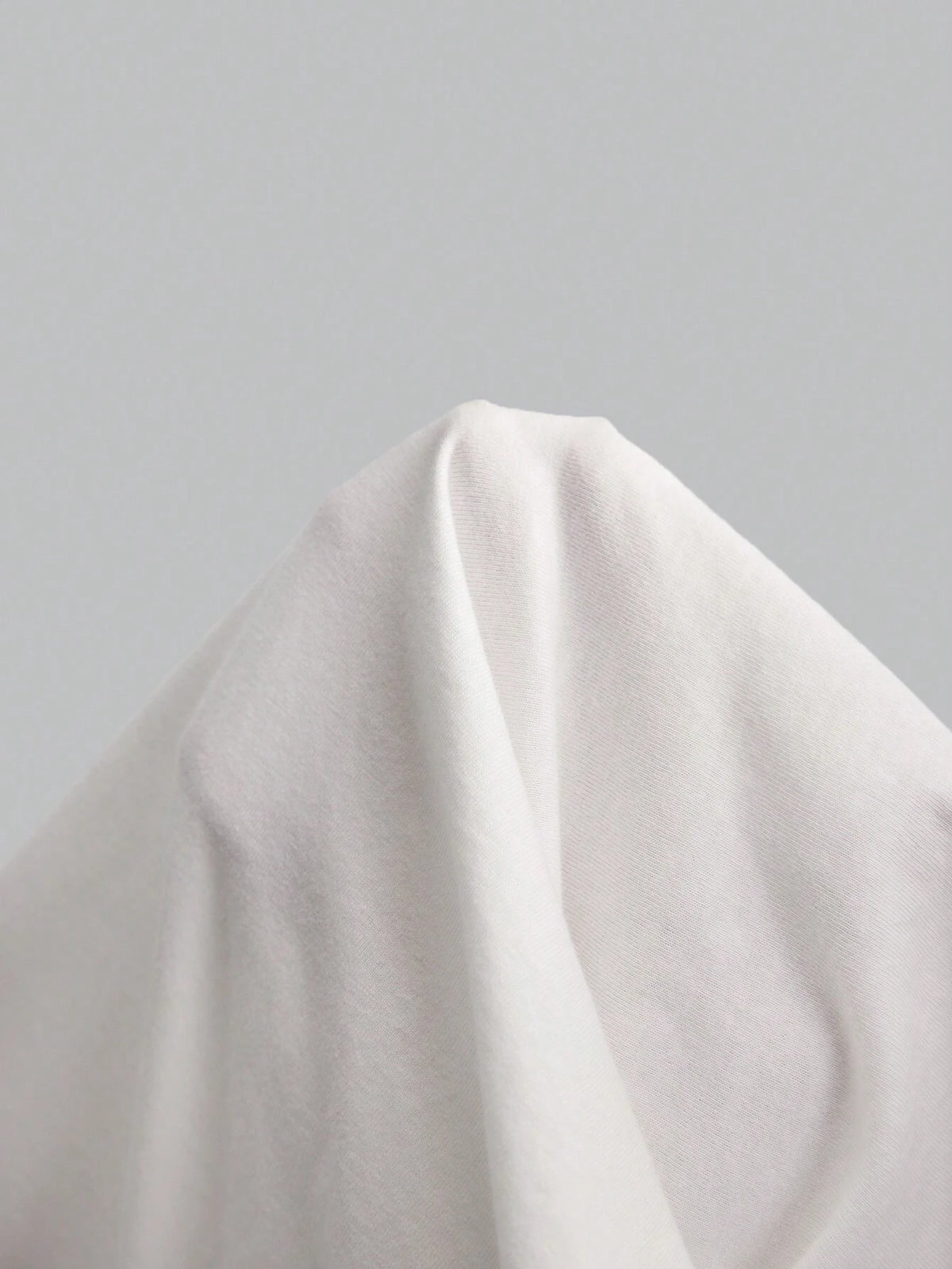 Women's Solid Color Round Neck Drop Shoulder Short Sleeve Drawstring Waist Casual T-Shirt, White