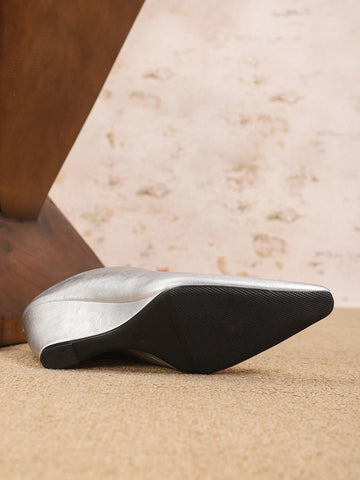 Open Back Mule Sandals For Women, European Style Soft Leather Square Toe Wedge High Heels Slip On