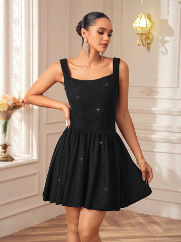 Oxana Designer Women's Black Rhinestone Velvet Ruffle White Oversized Bow Girly Mini Dress