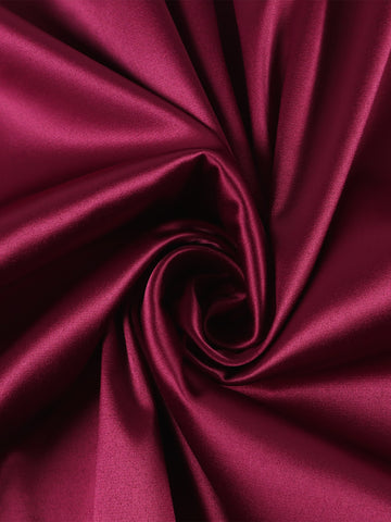 PARTHEA Crisscross Backless Mermaid Hem Satin Bridesmaid Dress