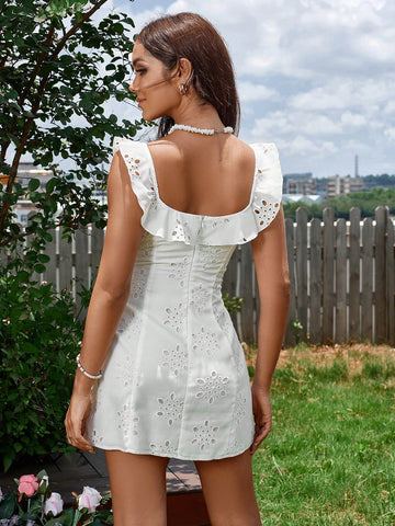 PARTHEA Tie Front Jacquard Bodycon Dress