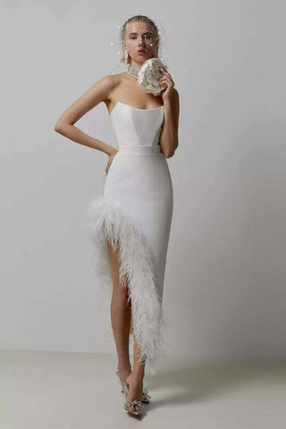 Payton Black Feather Dress
