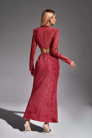 Phoebe Brick Red Chain Set