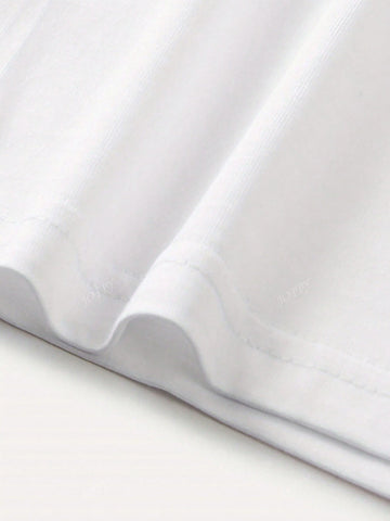 Pink Bow Slogan Printed Round Neck Short Sleeve Ladies T-Shirt