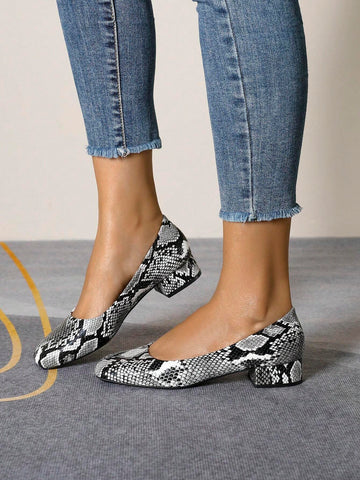 Platform Slip-On Loafers For Women, Square Toe, Soft Sole, Comfortable