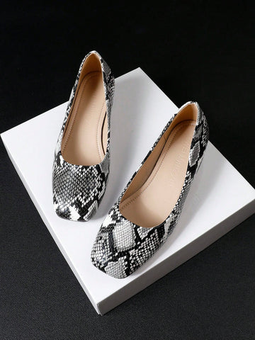 Platform Slip-On Loafers For Women, Square Toe, Soft Sole, Comfortable