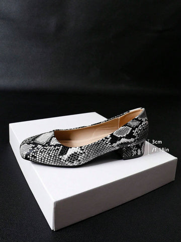 Platform Slip-On Loafers For Women, Square Toe, Soft Sole, Comfortable