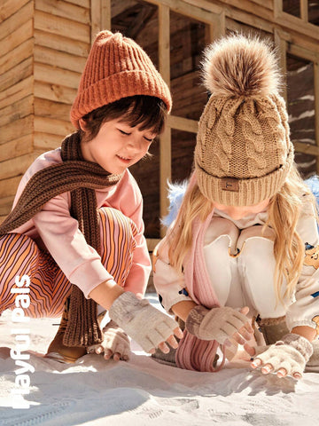 Playful Pals Girls Young Girl Autumn/Winter Star & Moon Print Round Neck Long Sleeve Loose Retro Elegant Floral Lace Decorated Warm Fleece Lining Dress