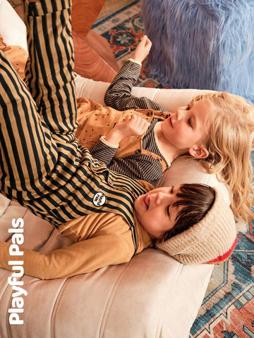 Playful Pals Young Girl Wide Strap All-Over Print Casual Jumpsuit