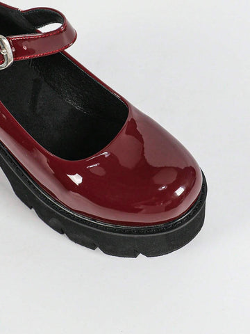 Plus Size Women Glitter Chunky High Heel Platform Pumps