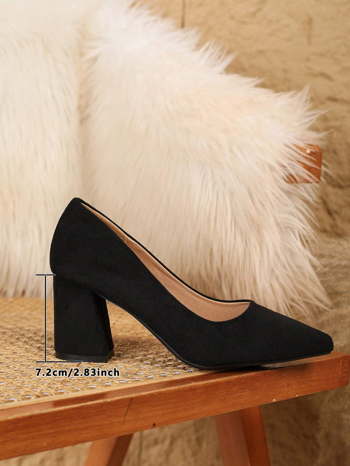 Plus Size Women's Thick Heel Dress Shoes High Heels Fashion Versatile