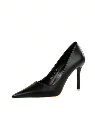 Point Toe Ultra High Heeled Courts