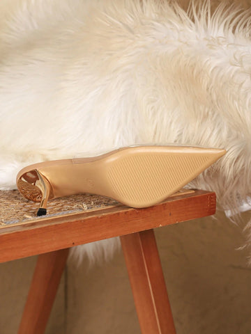 Pointed Toe Transparent Strap Elegant High Heel Sandals For Women, Summer