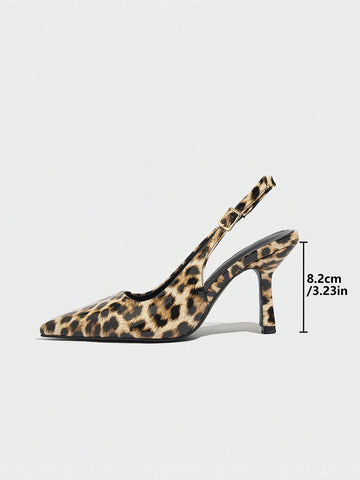 Women's Slingback Shoes, Sexy Stilettos With Back Strap For Spring And Autumn, Breathable