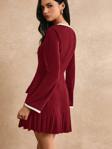 Poéselle Women Casual Minimalist Short Dress, For Everyday Wear