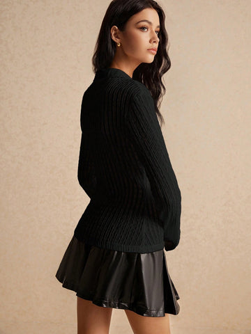 Women's Skinny Muscle Buttoned Long Sleeve Shirt, Long Sleeve Collared Shirt