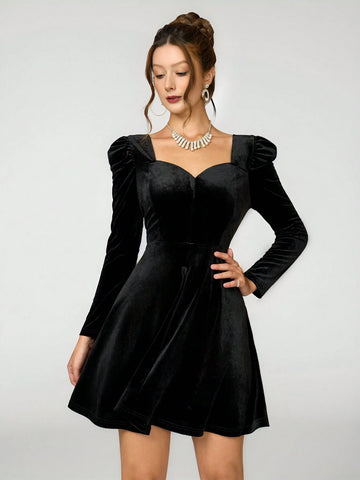 Poshira French High-End Luxury Women's Formal Gown Dress For Banquet