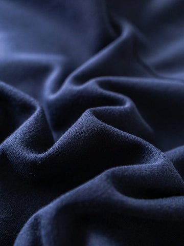 Young Girls Deep Blue Squirrel Print Loose Long Sleeve Dress Collegiate Style For Back To School Autumn/Winter