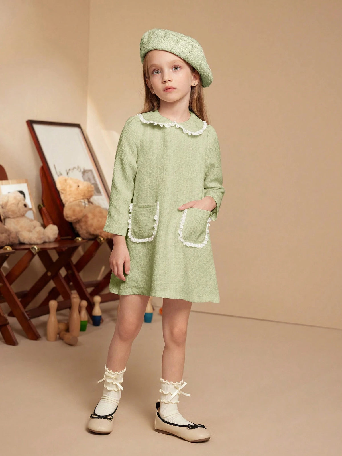 PrepCrw Young Girls Elegant French Glamorous Dress