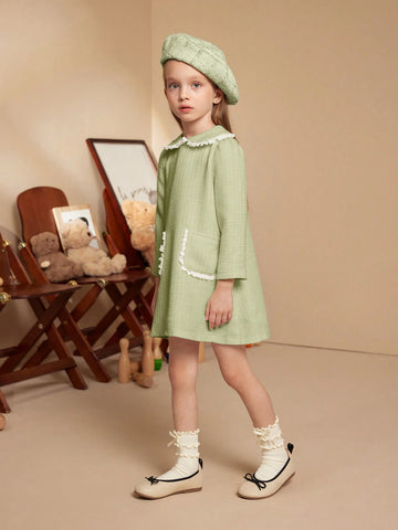 PrepCrw Young Girls Elegant French Glamorous Dress