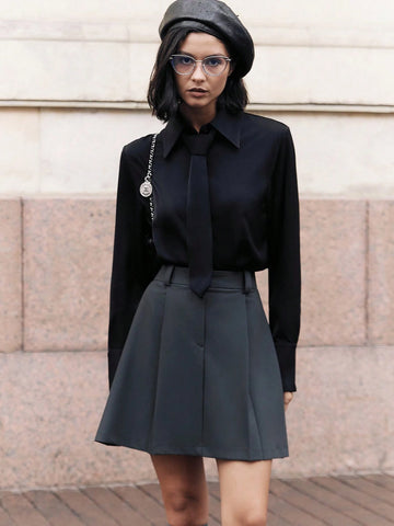 Women's Shirts, Long-Sleeved Business Interviews Commuting Casual Relaxed Simple Temperament, Spring, Summer And Autumn Shirts