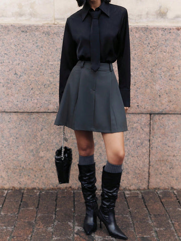 Women's Shirts, Long-Sleeved Business Interviews Commuting Casual Relaxed Simple Temperament, Spring, Summer And Autumn Shirts