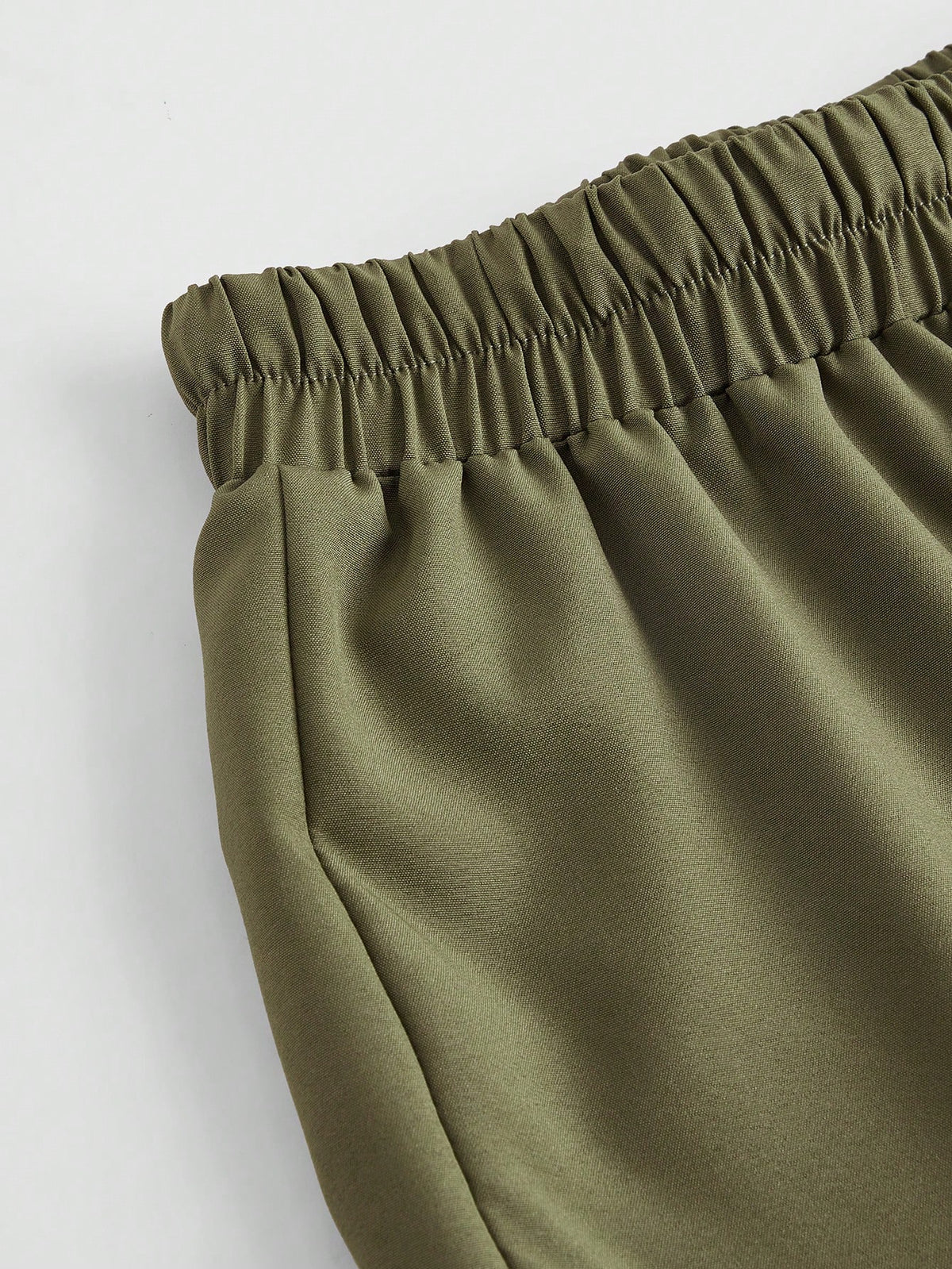 ROMWE Fairycore Women'S Beaded Drawstring Forest Mushroom Embroidered Patchwork Wide-Leg Trousers