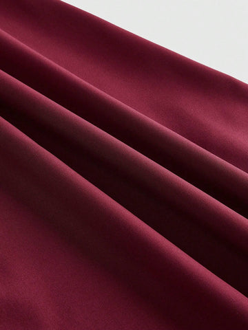 ROMWE Goth Gothic Women Patchwork Layered Hem A-Line Dress