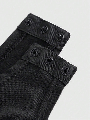 ROMWE Grunge Punk Women's Hollow Out Pearl Decor Halter Neck Bodysuit