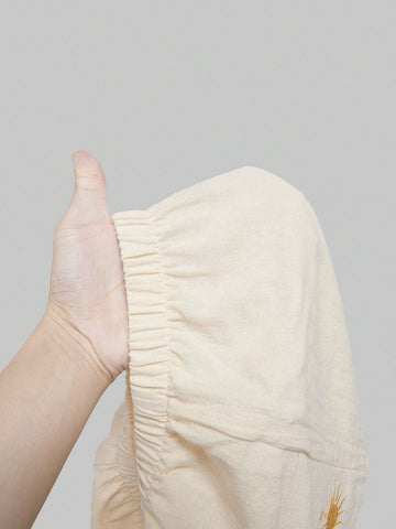 ROMWE Hippie Holiday Style Sun Embroidery Twist Knot Design Women's Tank Top And Shorts 2-Piece Set